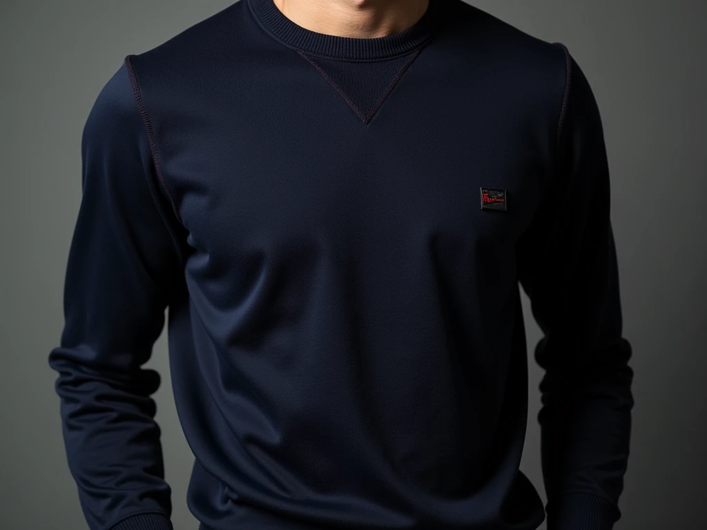 Luxury Crewneck in Iron Ink