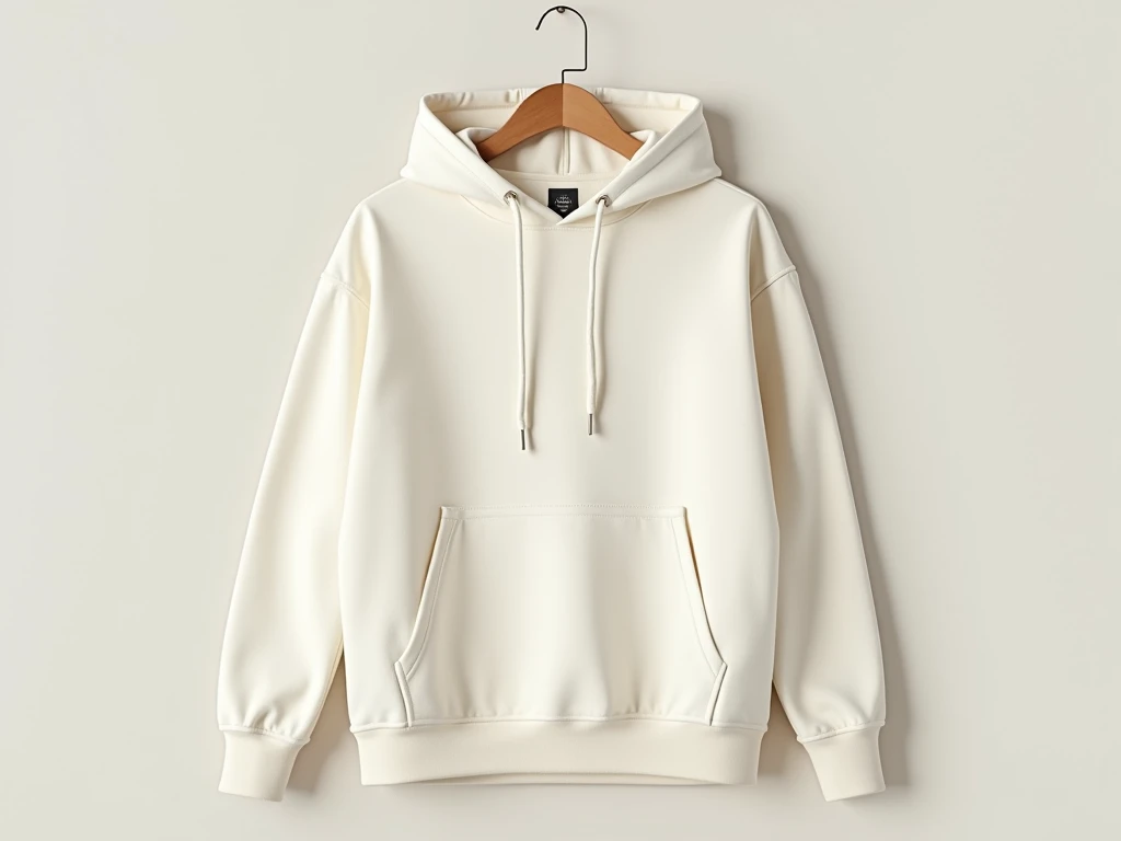 Essential Hoodie in Bone White
